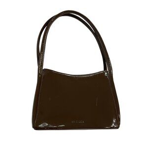 Brie Leon The Chloe Top Handle Bag in Brown Patent